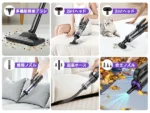 掃除機 コードレス【★28000pa超強力吸引!P5倍 超軽量! 2026改良進化モデル!吹き飛ぶ/吸い込む/空気入れ!】 36分連続稼働 0.6kg Type-C充電式 6WAY LEDライト付 布団用ブラシ付 浮き輪やエアマット対応 HEPA多重濾過ハンディークリーナー ワンタッチゴミ捨て 省エネ3年保証
