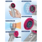 GOOJODOQ ストロングウィンド100ギア高速携帯扇風機 LEDディスプレイ付き